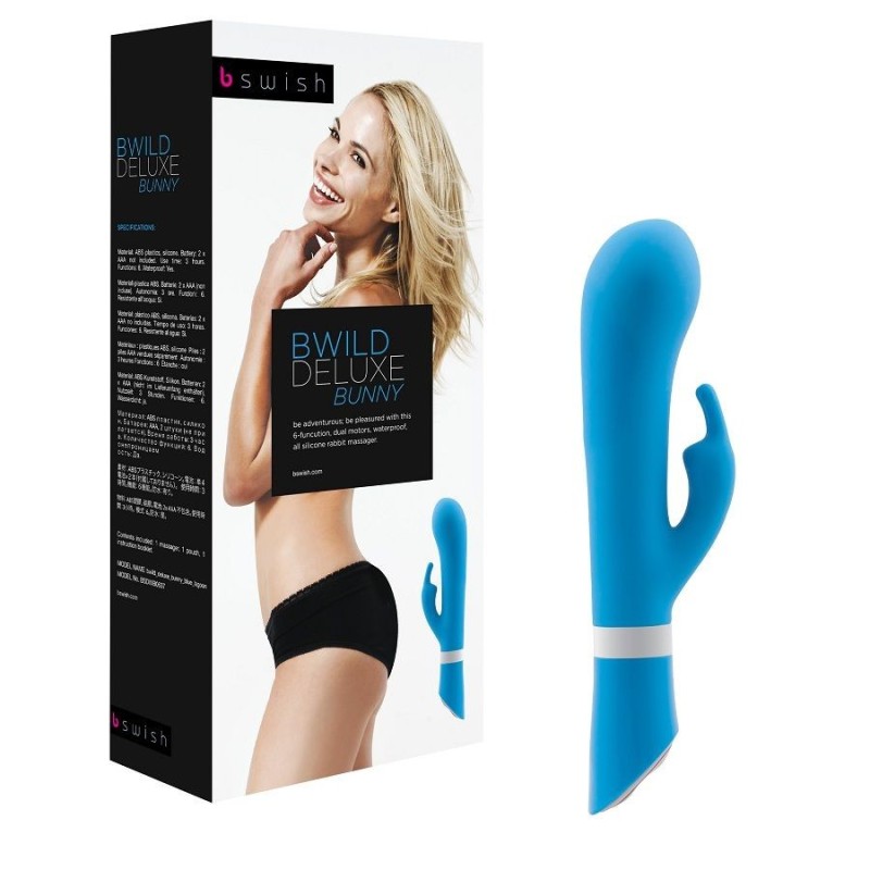 Vibratore B Swish Bwild Deluxe Bunny Rabbit Azzurro - B SWISH - Vibratori Rabbit | erosidea.com