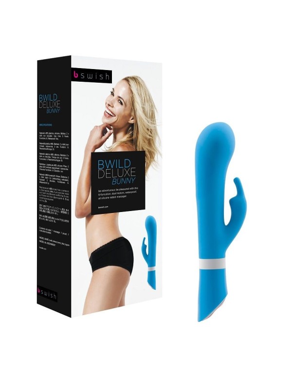 Vibratore B Swish Bwild Deluxe Bunny Rabbit Azzurro - B SWISH - Vibratori Rabbit | erosidea.com