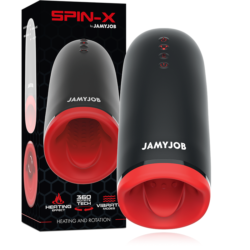 Masturbatore Jamyjob Riscaldante E Rotante Spin-X - JAMYJOB - Masturbatori | erosidea.com