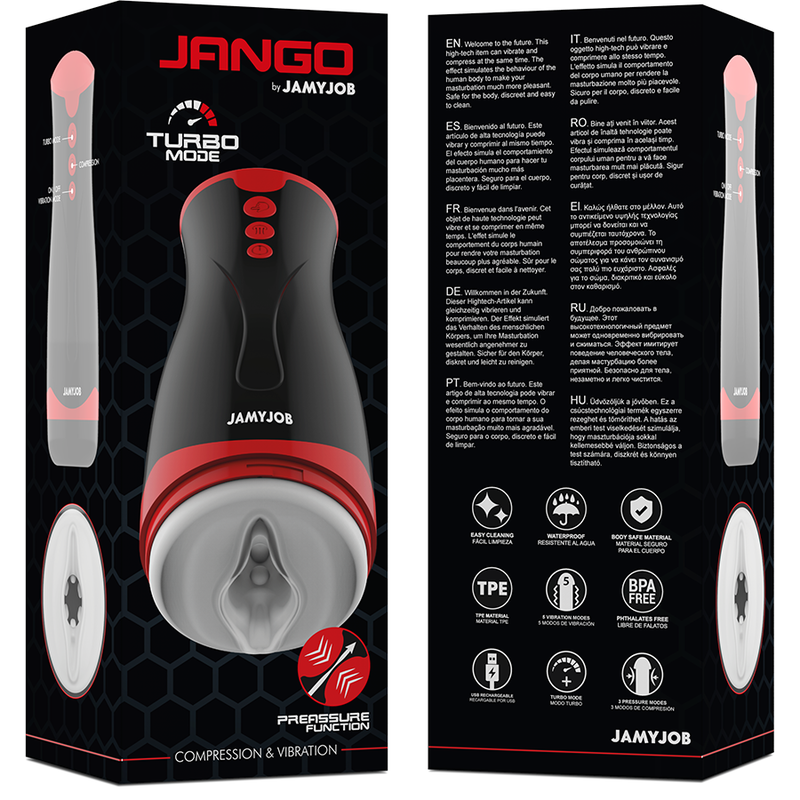 Masturbatore Jamyjob A Compressione E Vibrazione Jango - JAMYJOB - Masturbatori Vagina | erosidea.com