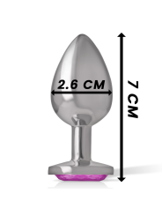 Intense - Plug Anale In Metallo Alluminio Cuore Rosa Taglia S - - Plug e Catene Anali | erosidea.com