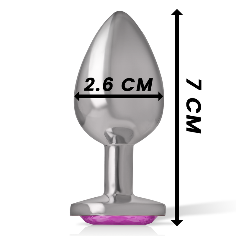 Intense - Plug Anale In Metallo Alluminio Cuore Rosa Taglia S - - Plug e Catene Anali | erosidea.com