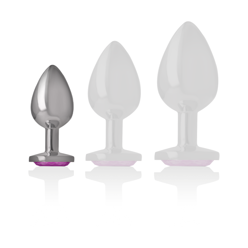 Intense - Plug Anale In Metallo Alluminio Cuore Rosa Taglia S - - Plug e Catene Anali | erosidea.com