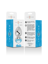 Intense - Plug Anale In Metallo Alluminio Cuore Blu Taglia S - - Plug e Catene Anali | erosidea.com