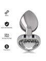 Intense - Plug Anale In Metallo Alluminio Con Cuore Bianco Taglia S - - Plug e Catene Anali | erosidea.com