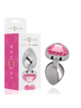 Intense - Plug Anale In Metallo Alluminio Cuore Rosa Taglia M - - Plug e Catene Anali | erosidea.com