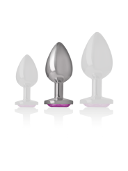 Intense - Plug Anale In Metallo Alluminio Cuore Rosa Taglia M - - Plug e Catene Anali | erosidea.com