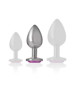 Metal Hard - Plug Anale Diamond Blue Medio 7.62Cm - METAL HARD - Plug e Catene Anali | erosidea.com