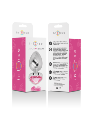 Intense - Plug Anale In Metallo Alluminio Cuore Rosa Taglia M - - Plug e Catene Anali | erosidea.com