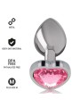 Intense - Plug Anale In Metallo Alluminio Cuore Rosa Taglia M - - Plug e Catene Anali | erosidea.com