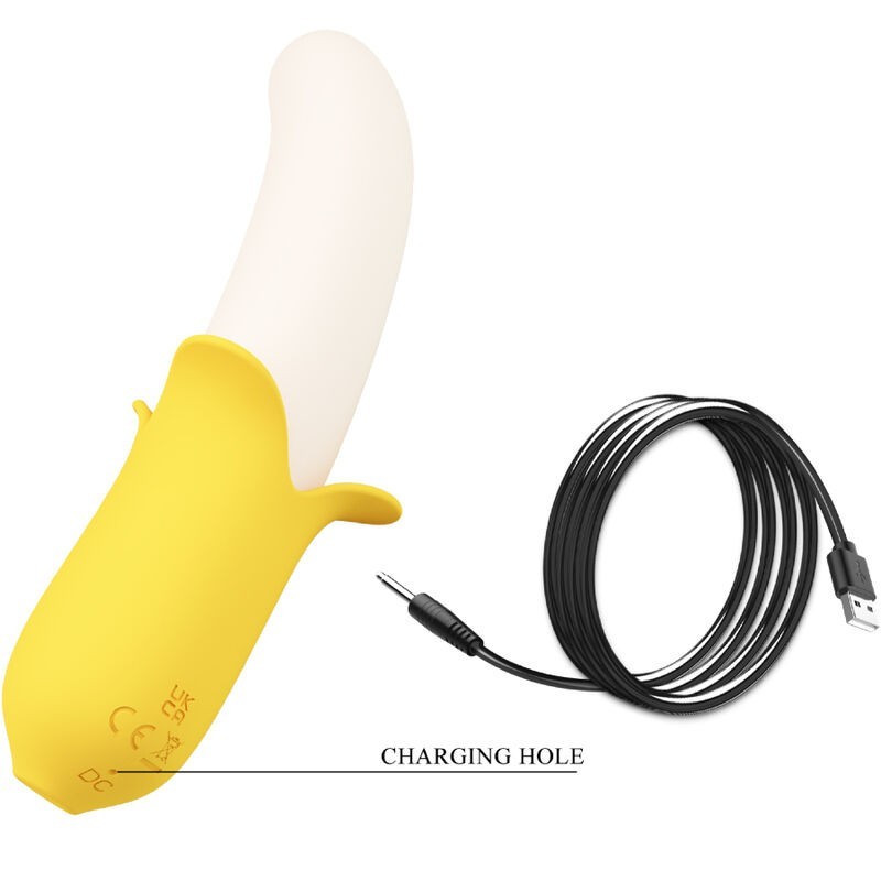 Vibratore Pretty Love Banana Geek Super Power 7 - - Vibratori Doppi | erosidea.com