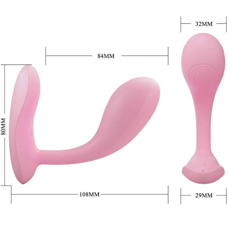 Baird G-Spot 12 Vibrazioni Ricaricabile App Rosa - - Vibratori punto G | erosidea.com