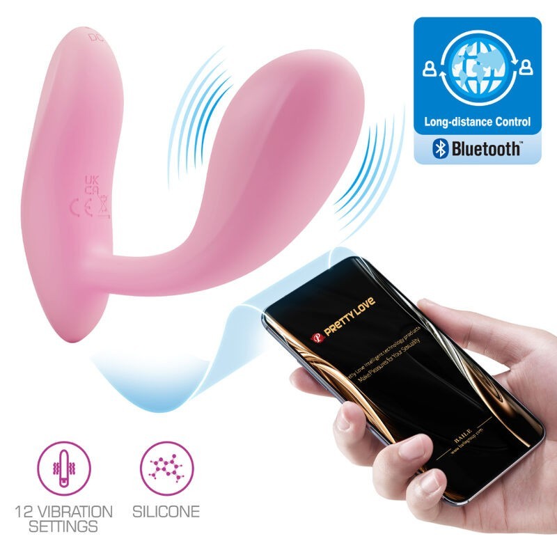 Baird G-Spot 12 Vibrazioni Ricaricabile App Rosa - - Vibratori punto G | erosidea.com