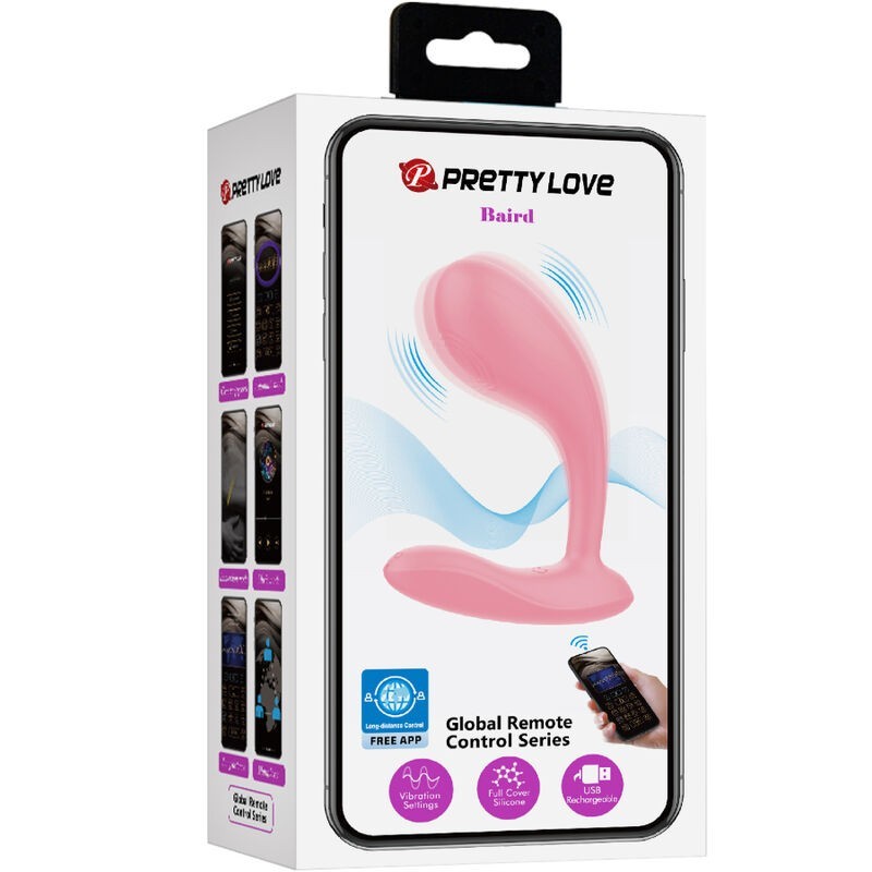Baird G-Spot 12 Vibrazioni Ricaricabile App Rosa - - Vibratori punto G | erosidea.com