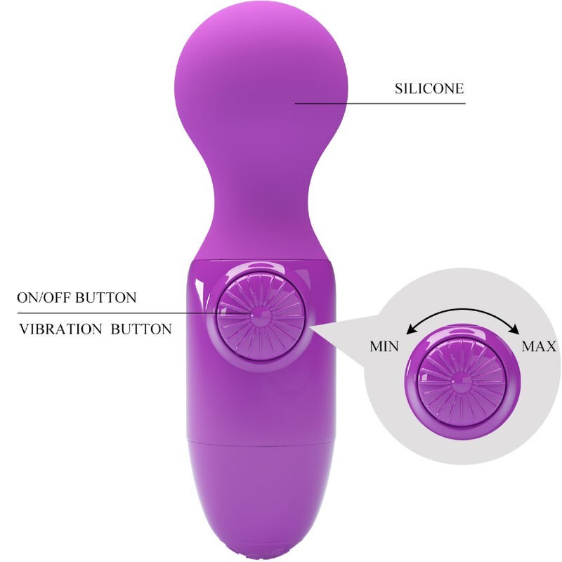 Mini Massaggiatore Personale Viola - - Magic Wand | erosidea.com