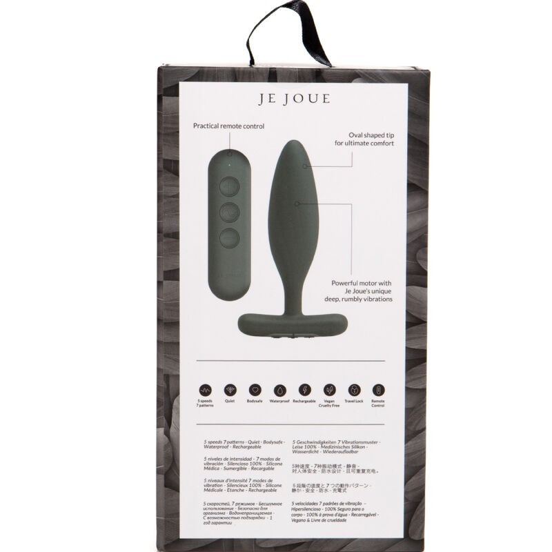 Vibratore Je Joue Plug Anale Vesta Nero - - Plug e Catene Anali | erosidea.com