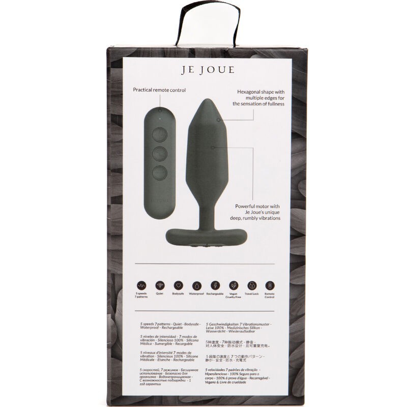 Vibratore Je Joue Plug Anale Onyx Nero - - Plug e Catene Anali | erosidea.com