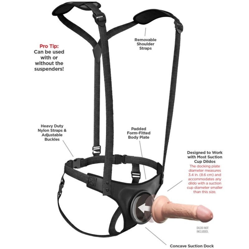 Pipedreams - Body Dock Bretelle Strap On - - Strap-on e Imbracature | erosidea.com