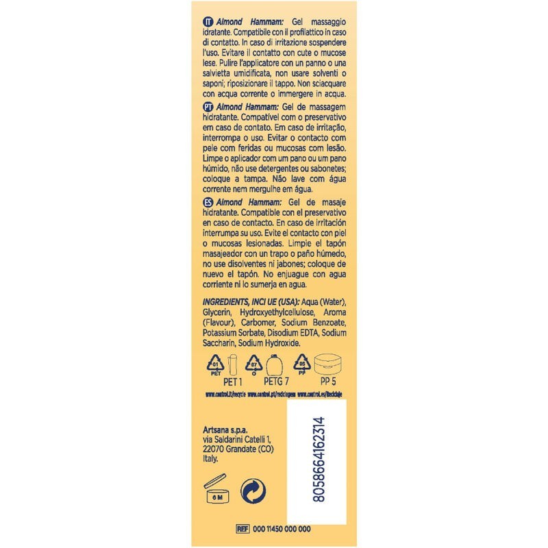 Gel Da Massaggio Hammam Alle Mandorle 3 In 1 200 Ml - - Aromatizzati e Commestibili | erosidea.com