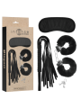 Intense Fetish - Playset Erotico 1 Con Manette Maschera Cieca E Flogger - - Manette e Polsini | erosidea.com
