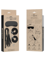 Intense Fetish - Playset Erotico 1 Con Manette Maschera Cieca E Flogger - - Manette e Polsini | erosidea.com