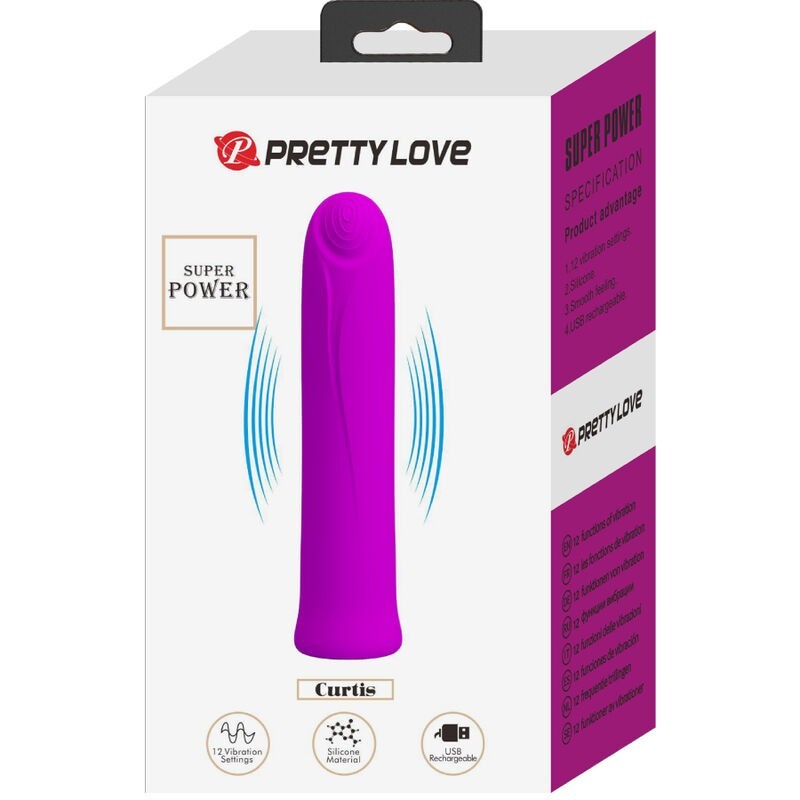 Vibratore Curtis Mini Super Power 12 Vibrazioni In Silicone Violetto - - Vibratori Mini | erosidea.com