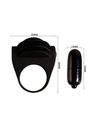 Pretty Love - Anello Vibratore Nero Chester - PRETTY LOVE MALE - Vibratori | erosidea.com