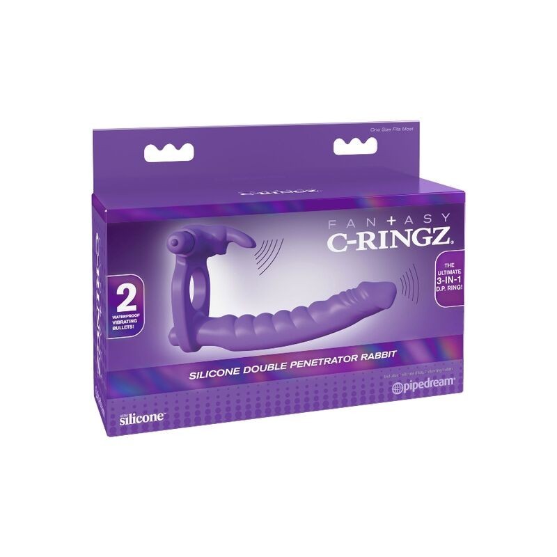 Fantasy C-Ringz - Silicone Doppio Vibratore Rabbit - FANTASY C-RINGZ - Vibratori Rabbit | erosidea.com
