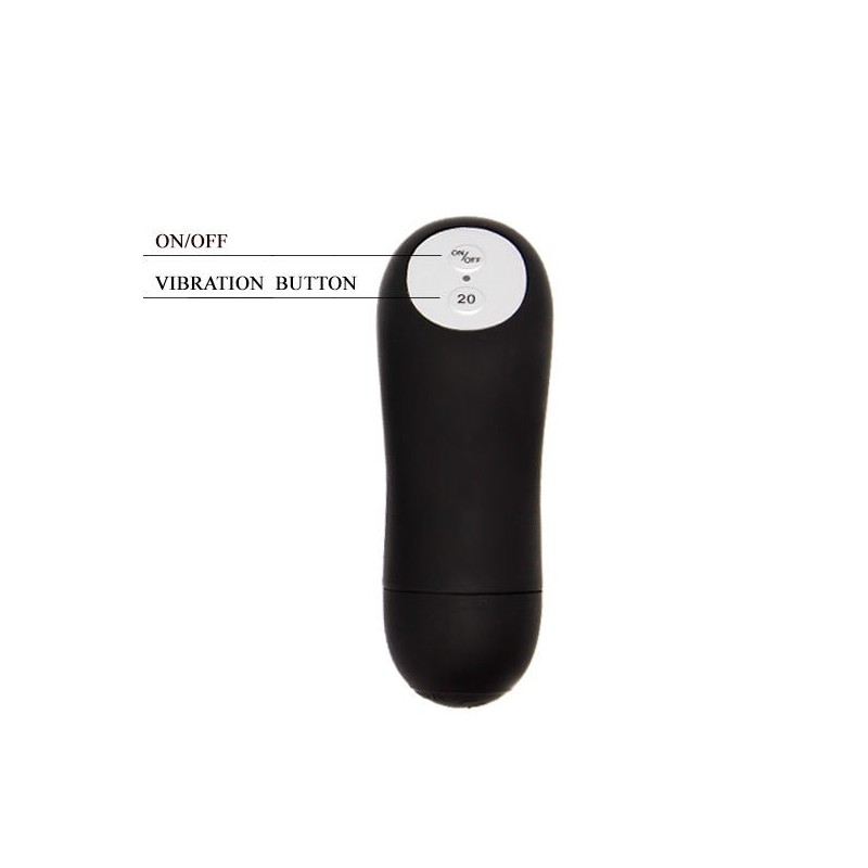 Telecomando Ring Nero 20V - BAILE FOR HIM - Anelli Fallici | erosidea.com