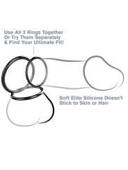 Fantasy C-Ringz - Set 3 Anelli Stamina In Silicone - FANTASY C-RINGZ - Anelli Fallici | erosidea.com