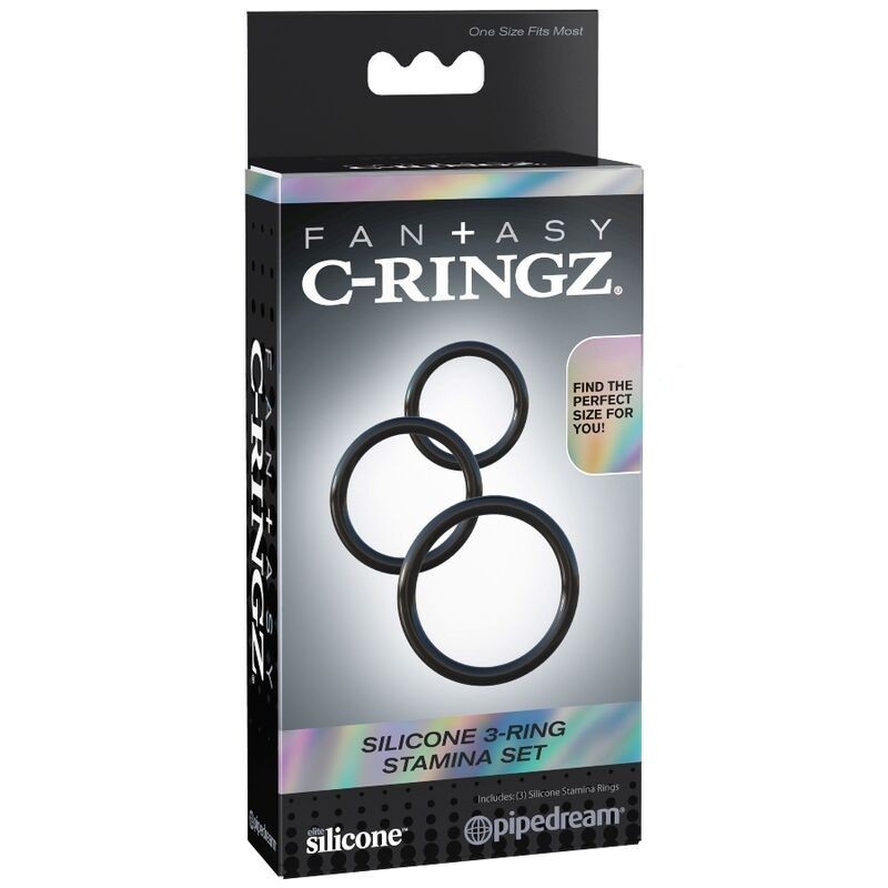 Fantasy C-Ringz - Set 3 Anelli Stamina In Silicone - FANTASY C-RINGZ - Anelli Fallici | erosidea.com