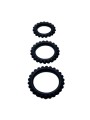 Titan Set 3 Pz Anelli Per Il Pene Nero 2.8 + 2.4 + 1.9 Cm - BAILE FOR HIM - Anelli Fallici | erosidea.com