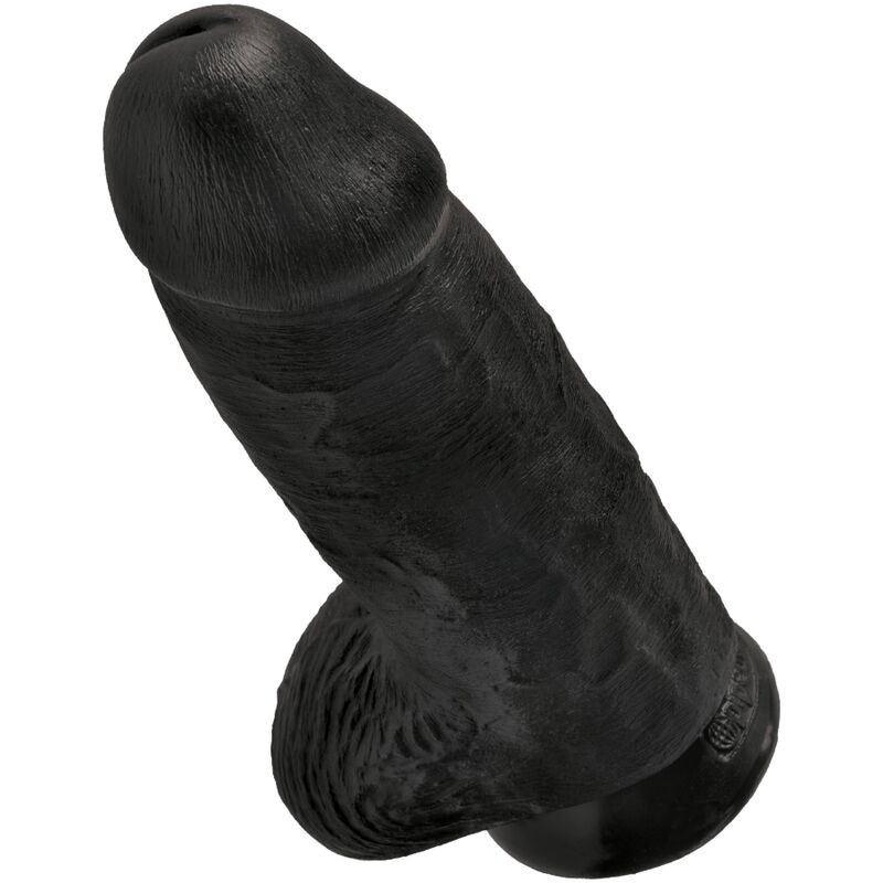 King Cock - Pene Realistico Passodato 23 Cm Nero - - Dildo Realistici | erosidea.com
