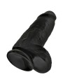 King Cock - Pene Realistico Passodato 23 Cm Nero - - Dildo Realistici | erosidea.com