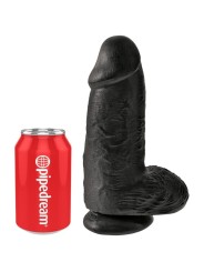King Cock - Pene Realistico Passodato 23 Cm Nero - - Dildo Realistici | erosidea.com
