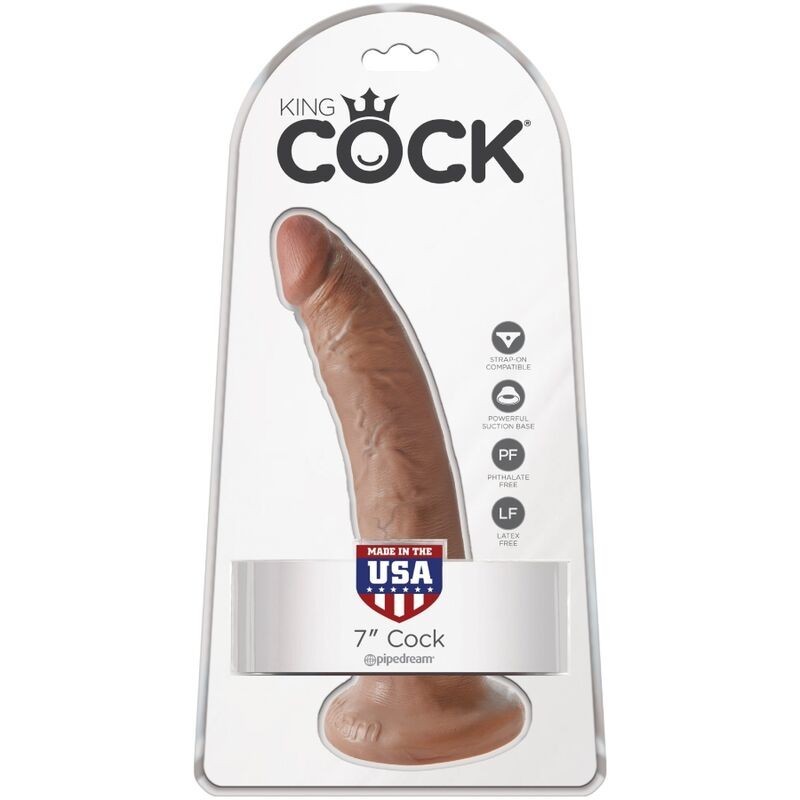 King Cock - Pene Realistico 17.5 Cm Caramel - - Dildo Realistici | erosidea.com