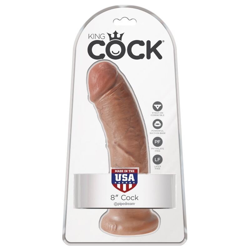 King Cock - Pene Realistico 19.5 Cm Caramel - - Dildo Realistici | erosidea.com