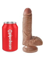 King Cock - Pene Realistico Con Sfere 13.2 Cm Caramel - - Dildo Realistici | erosidea.com