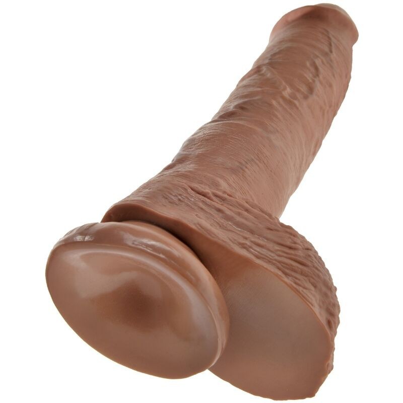 King Cock - Pene Realistico Con Sfere 19.8 Cm Caramel - - Dildo Realistici | erosidea.com