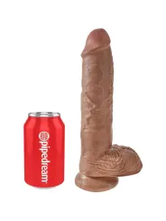 King Cock - Pene Realistico Con Sfere 19.8 Cm Caramel - - Dildo Realistici | erosidea.com