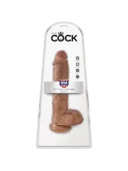 King Cock - Pene Realistico Con Sfere 19.8 Cm Caramel - - Dildo Realistici | erosidea.com