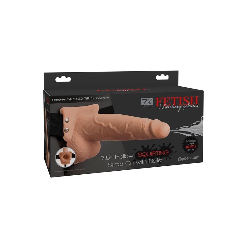 Fetish Fantasy Series - Imbracatura Regolabile Pene Realistico Con Sfere Squirting 19 Cm - - Strap-on e Imbracature | erosidea.com
