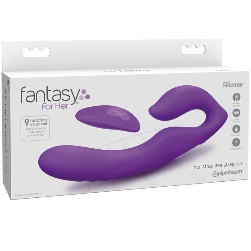Vibratore Fantasy For Her A Doppia Penetrazione Telecomando 9 Livelli Viola - - Vibratori | erosidea.com