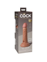 King Cock - Elite Dildo Realistico In Silicone 15.2 Cm Caramel - - Dildo Realistici | erosidea.com