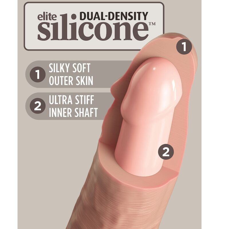 King Cock - Elite Dildo Realistico In Silicone 15.2 Cm - - Dildo Realistici | erosidea.com