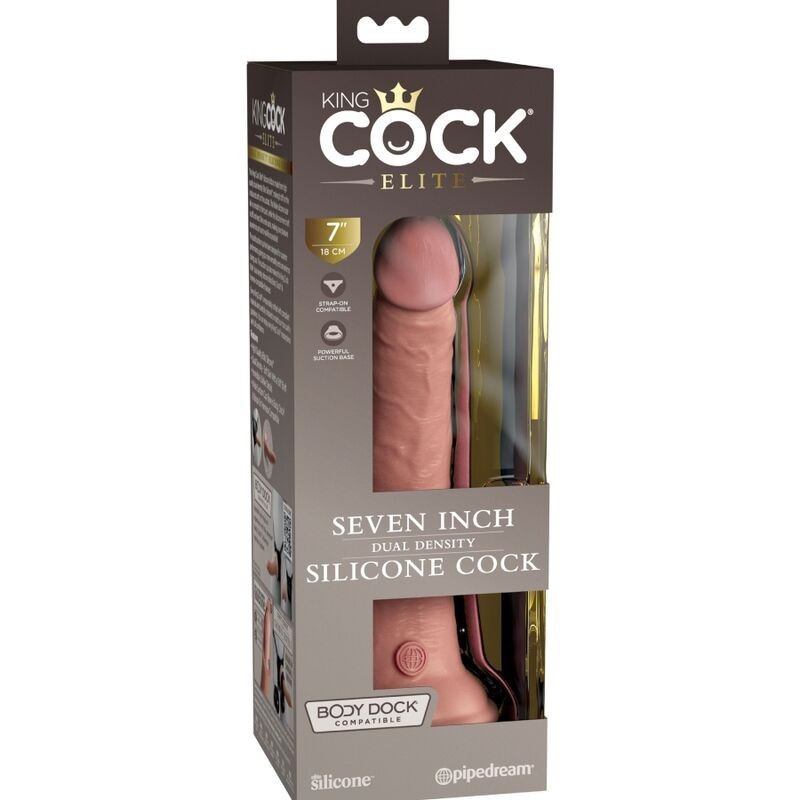 King Cock - Elite Dildo Realistico In Silicone 17.8 Cm - - Dildo Realistici | erosidea.com
