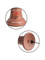 King Cock - Elite Dildo Realistico Vibrante E Silicone 20.3 Cm Caramel - - Dildo Realistici | erosidea.com