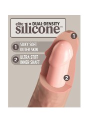 King Cock - Elite Vibratore Dildo Realistico E Telecomando In Silicone 23 Cm - - Dildo Speciali | erosidea.com