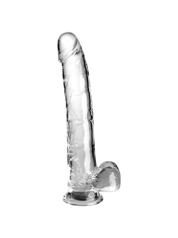 King Cock - Clear Dildo Con Testicoli 24.8 Cm Trasparente - - Dildo Realistici | erosidea.com