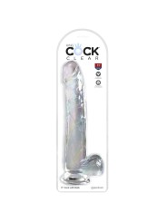 King Cock - Clear Dildo Con Testicoli 24.8 Cm Trasparente - - Dildo Realistici | erosidea.com